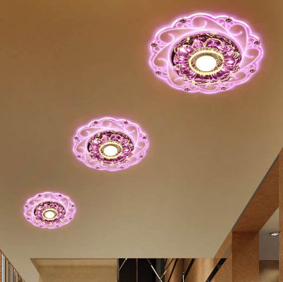Modern Flower LED Flush Mount Ceiling Light
