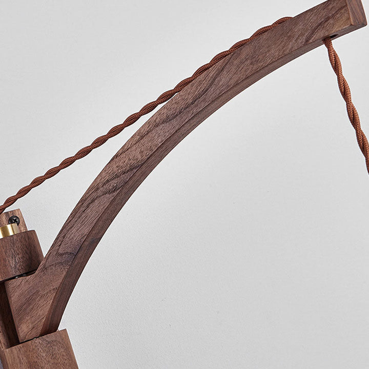Wabi-Sabi Solid Wood Wall Sconce
