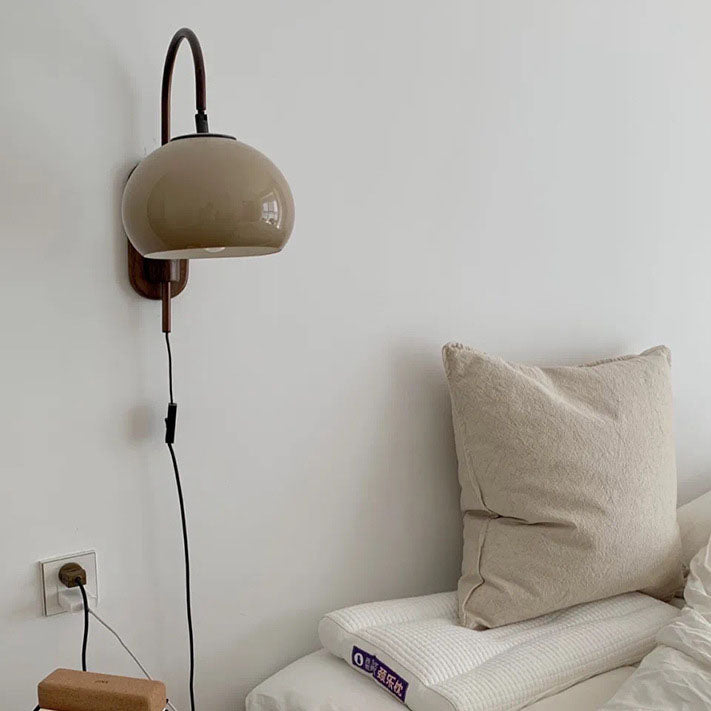 European Solid Wood Wall Sconce