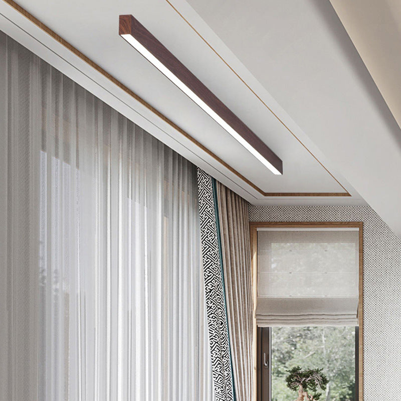 Minimalist Aluminum LED Flush Mount Ceiling Light
