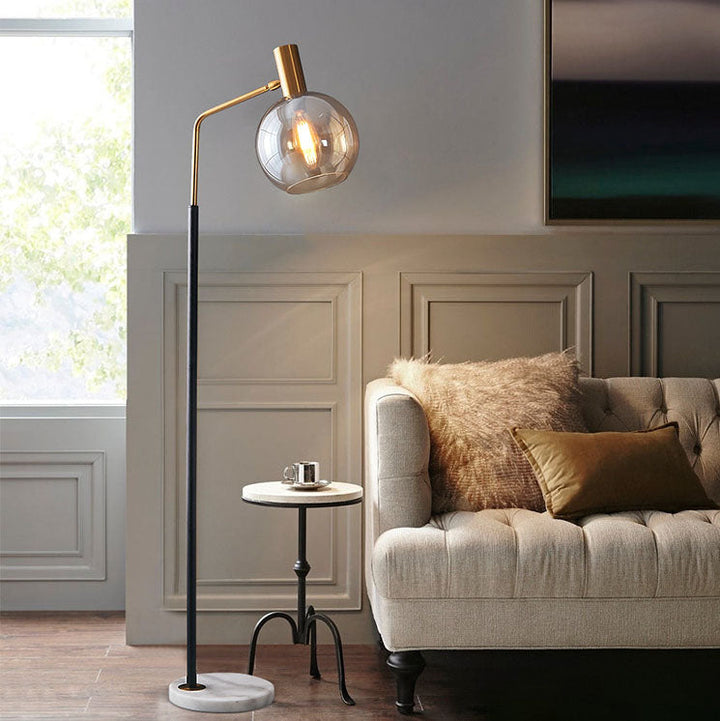 Contemporary Dome Marble Floor Lamp