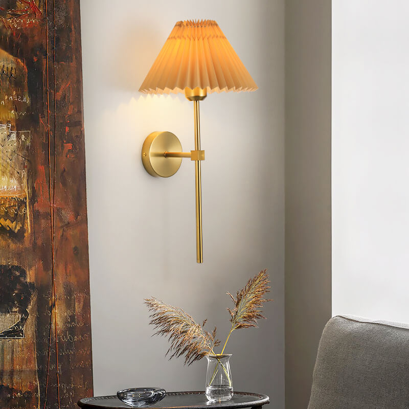 Vintage Fabric Wall Sconce