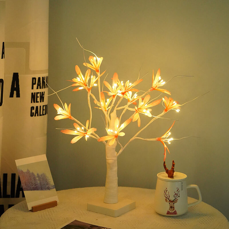 Cedar Needle Christmas Tree Table Lamp
