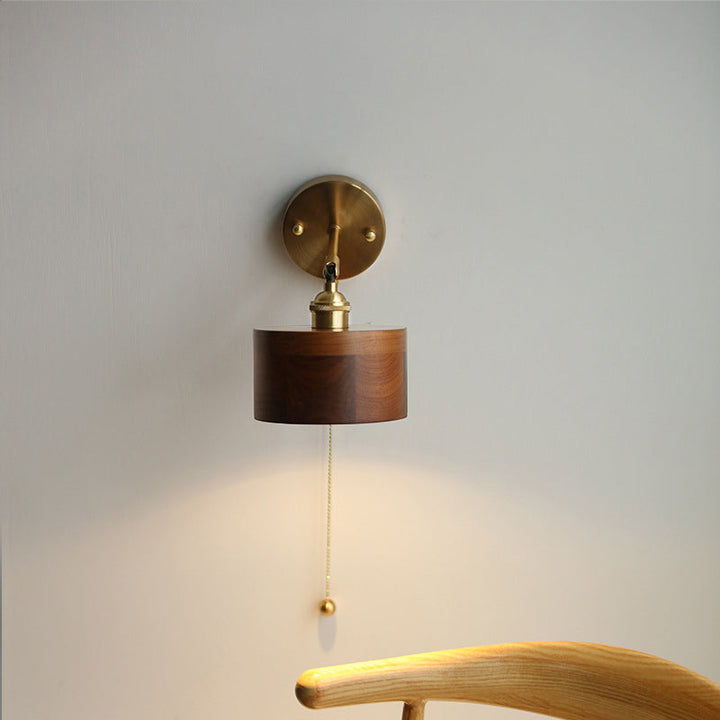 Nordic Round Copper Wall Sconce
