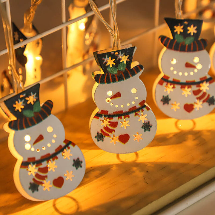 Painted Bells Elk Christmas String Lights
