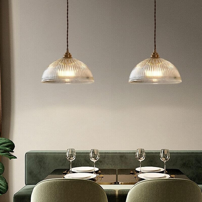 Minimalist Dome Brass Pendant Light