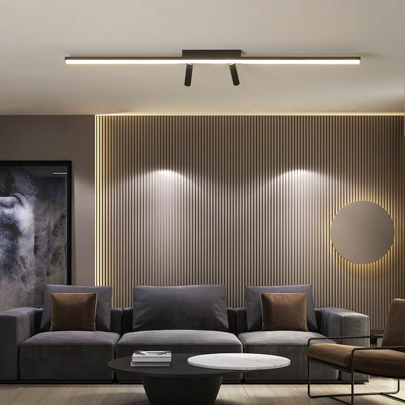 Long Minimalist Acrylic LED Track Light