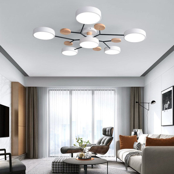 Nordic Molecule LED Semi-Flush Ceiling Light