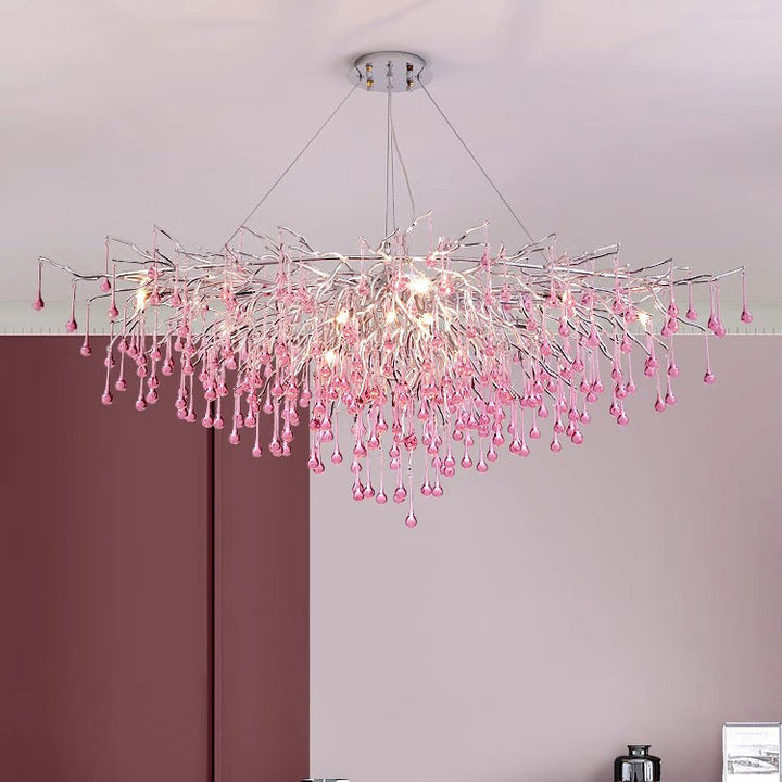 Modern Branch Aluminum Chandelier
