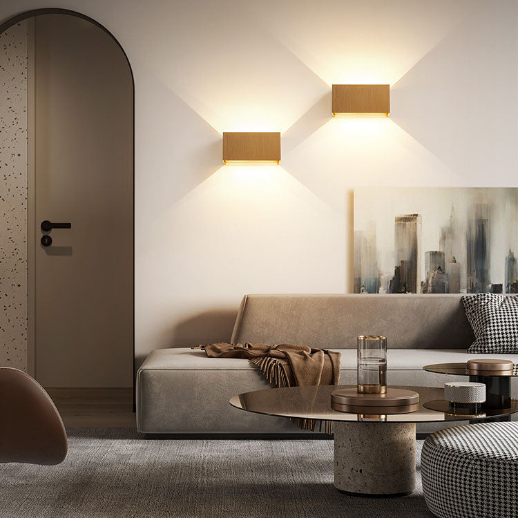 Modern Minimalist Aluminum Square Flat Adjustable Beam LED Reading Wall Sconce Lamp For Entryway