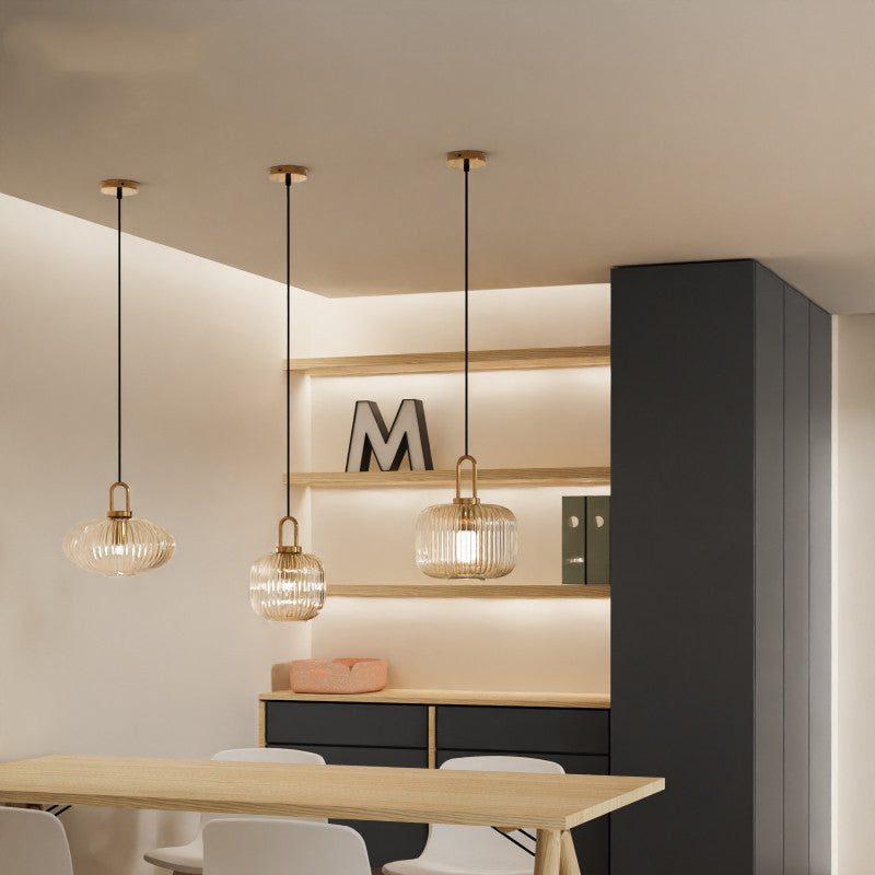 Contemporary Round Stainless Steel Pendant Light