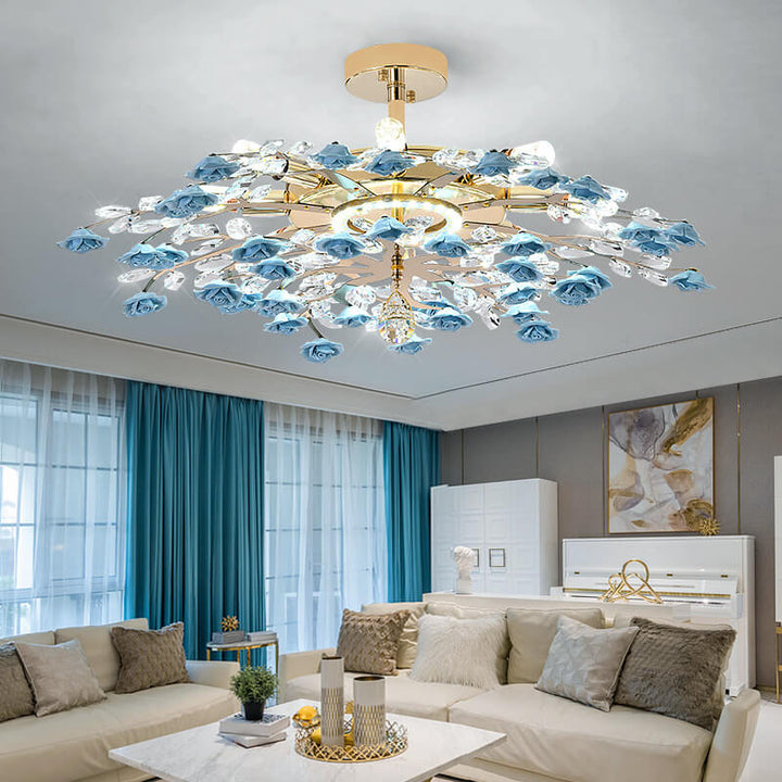Modern Ceramic 8-Light Chandelier