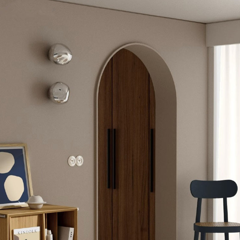 Irregular Minimalist Spherical Glass Wall Sconce