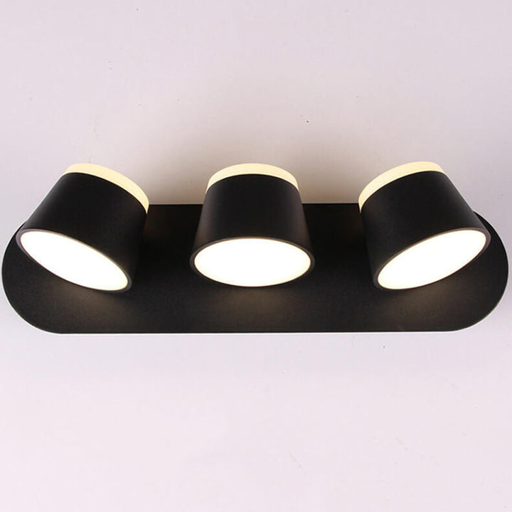 Nordic Cylinder 3-Light Rotatable LED Wall Sconce