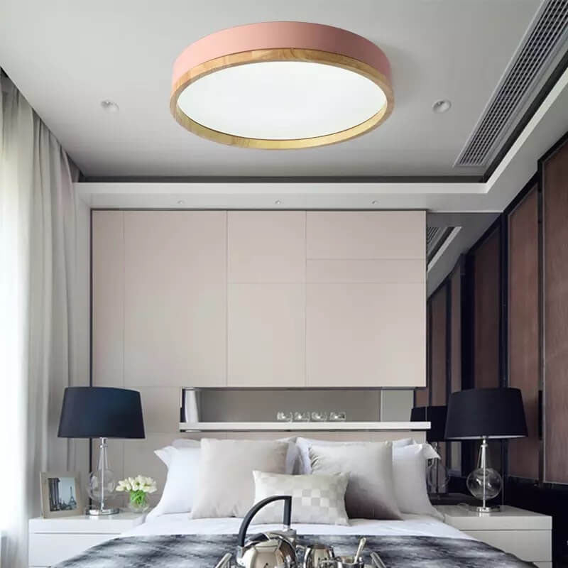 Simple Round Acrylic LED Flush Mount Ceiling Light