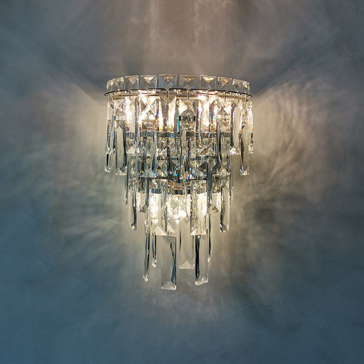 Contemporary Crystal Wall Sconce