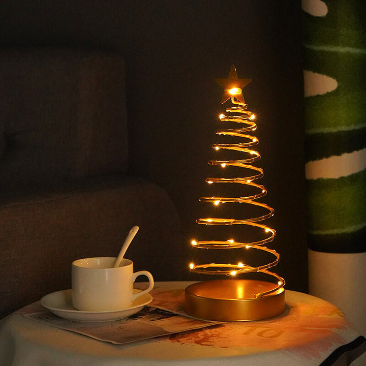 Spiral Star Christmas Night Light