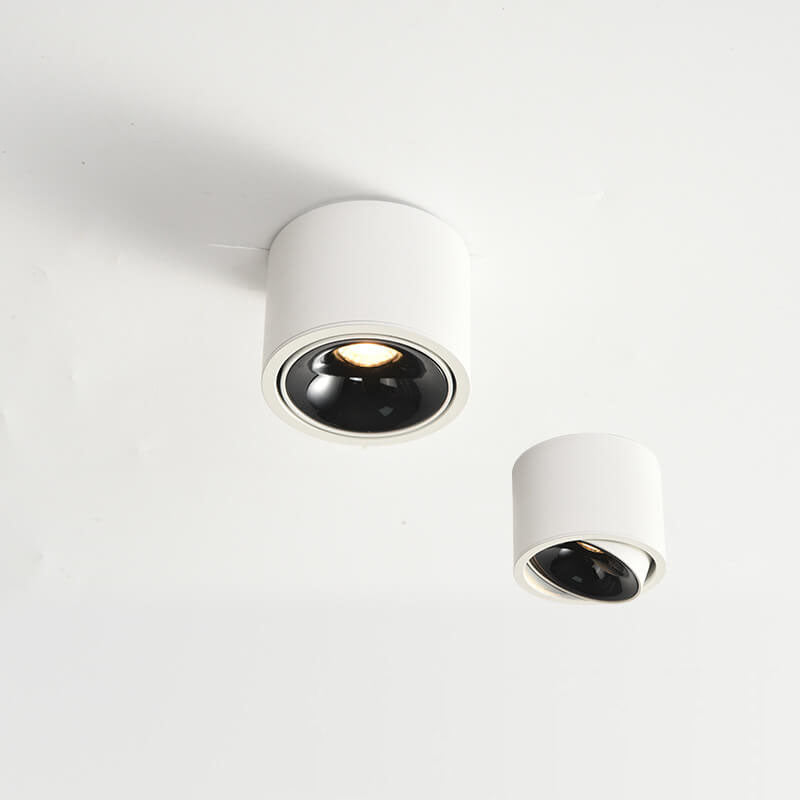 Minimalist Round Aluminum LED Flush Mount Ceiling Light