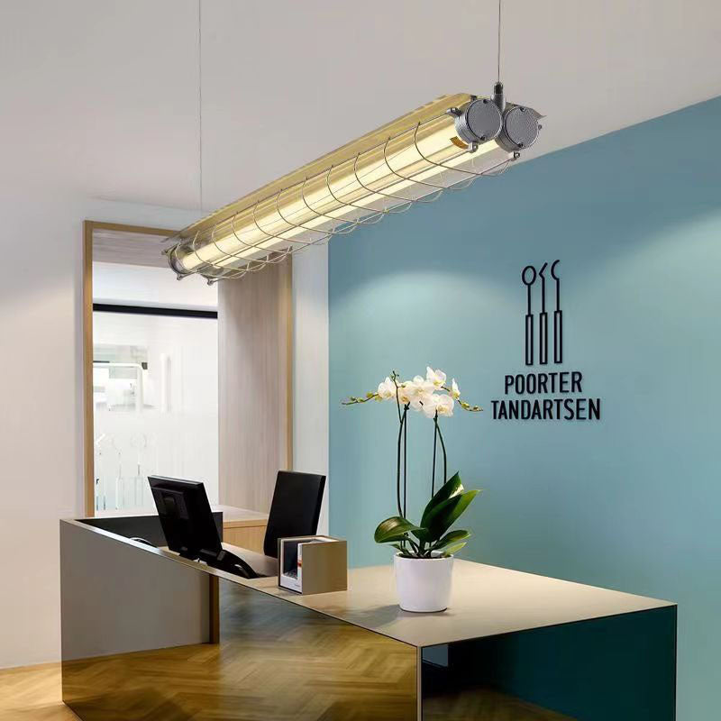 Contemporary Acrylic 2-Light Chandelier