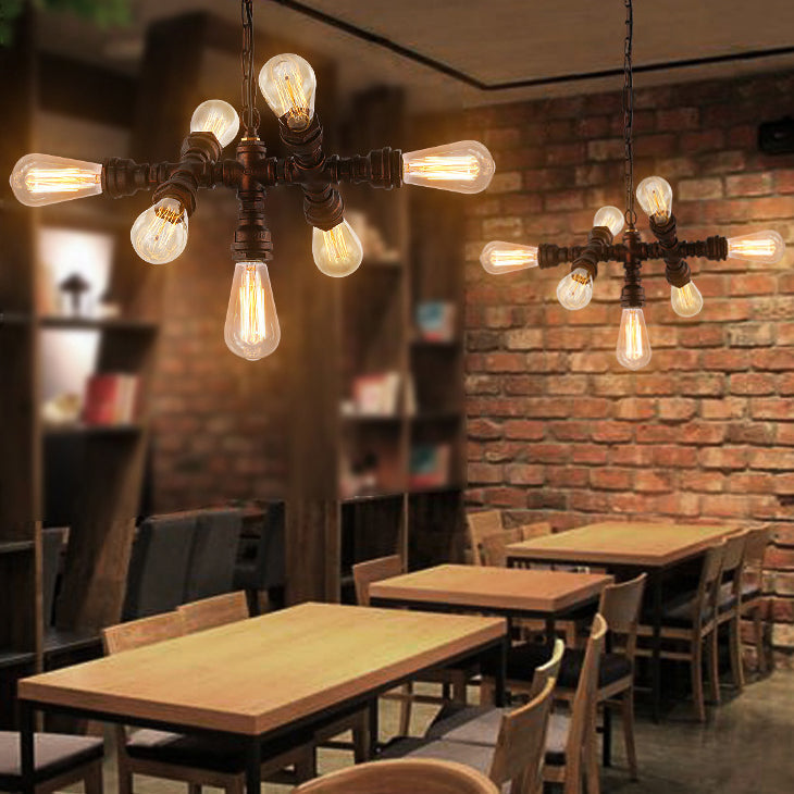 Industrial Iron 7-Light Chandelier