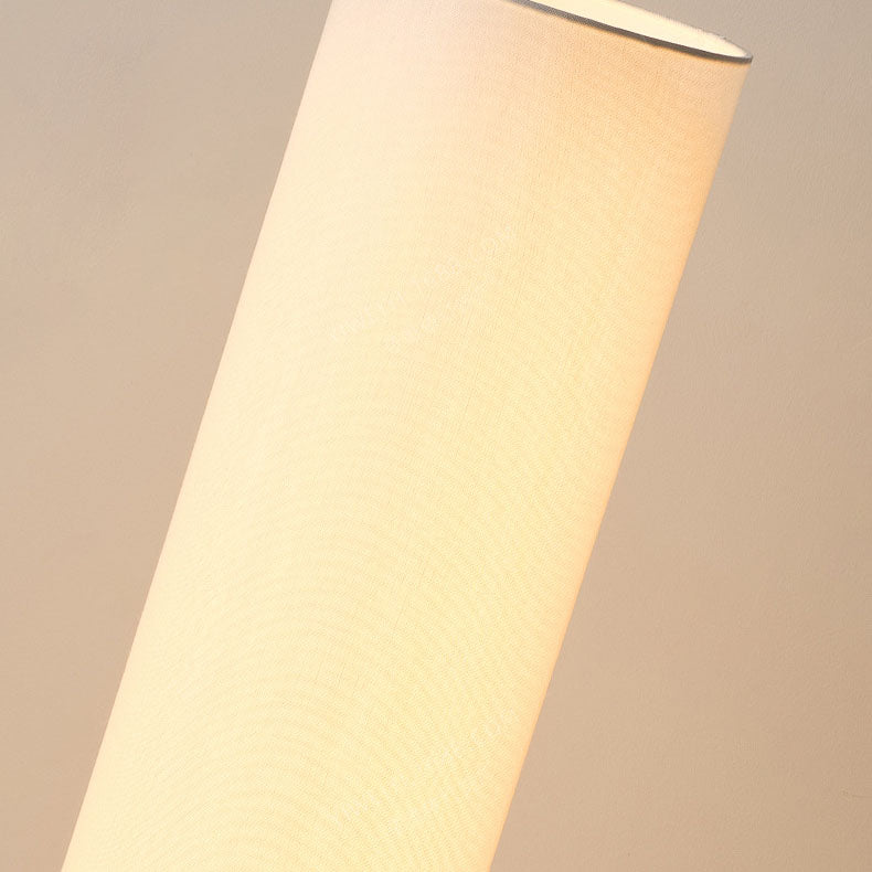 Traditional Cylinder Fabric Floor Lamp