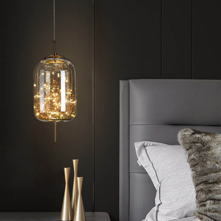 Nordic Cylinder Glass Pendant Light