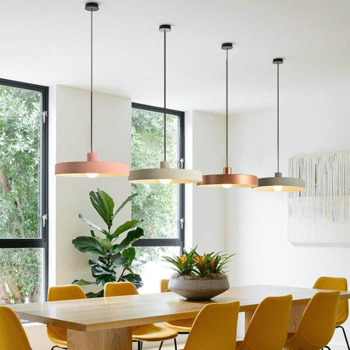 Minimalist Disc Aluminum Pendant Light