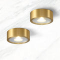 Modern Luxury Round Copper Ultra-thin LED Flush Mount Light For Hallway