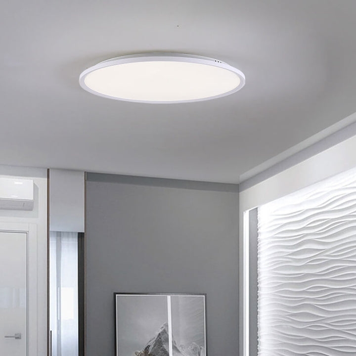 Minimalist Round Aluminum LED Flush Mount Ceiling Light 2