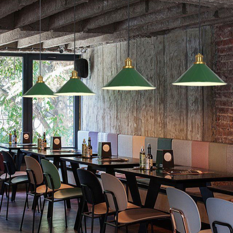 Industrial Dome Iron Pendant Light