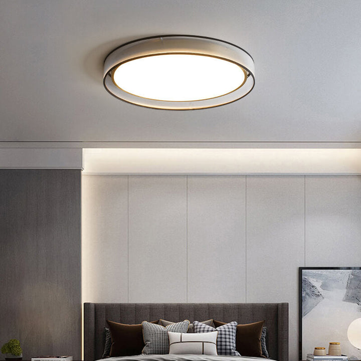 Contemporary Round Acrylic LED Flush Mount Ceiling Light 3