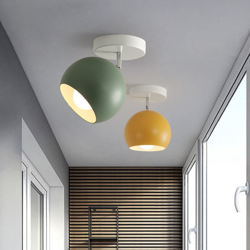 Nordic Dome Semi-Flush Ceiling Light