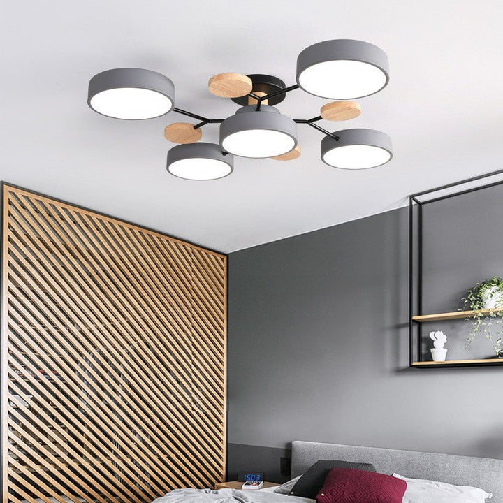 Nordic Molecule LED Semi-Flush Ceiling Light