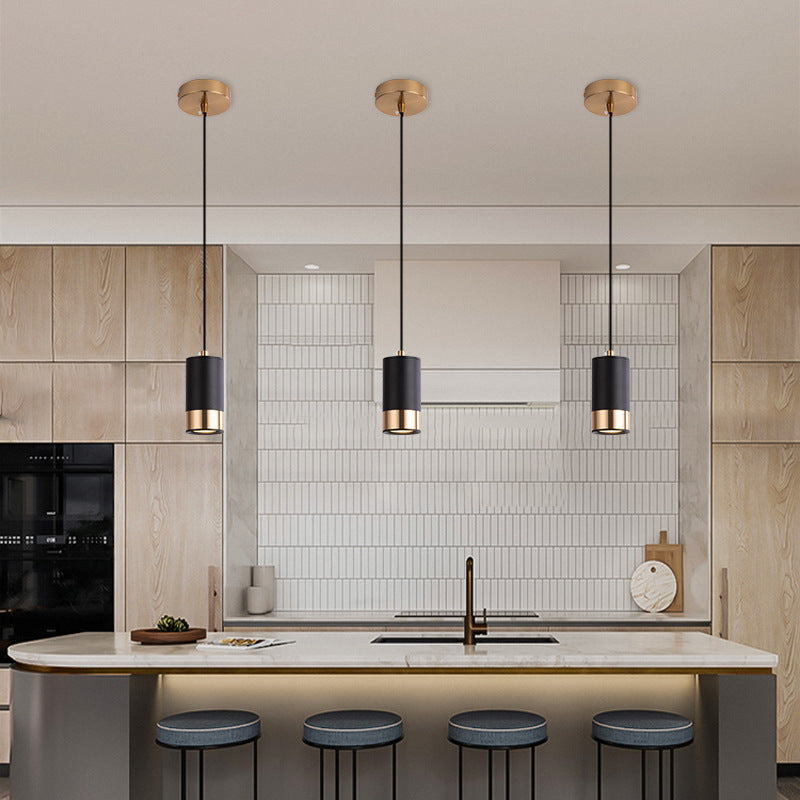 Minimalist Column Iron Pendant Light