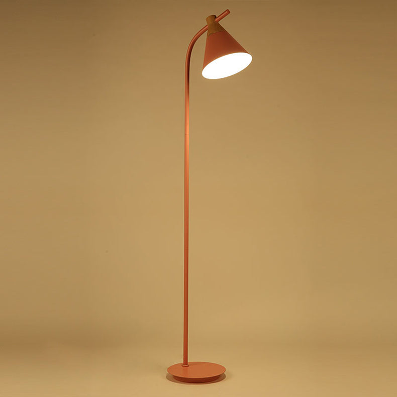 Contemporary Round Metal Floor Lamp