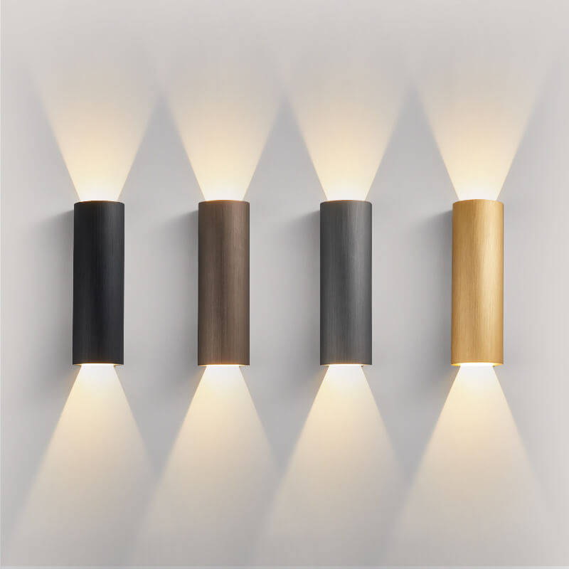 Minimalist Cylindrical Aluminum LED Wall Sconce