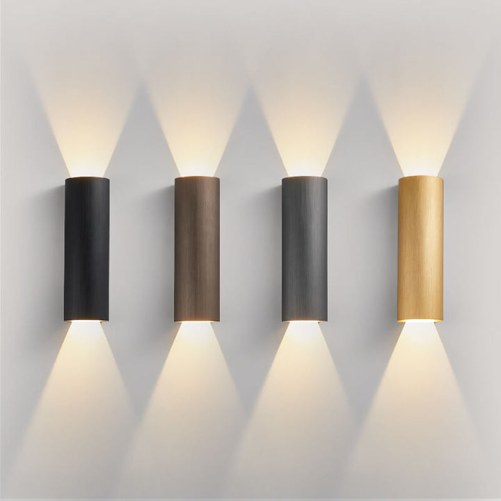 Minimalist Cylindrical Aluminum LED Wall Sconce
