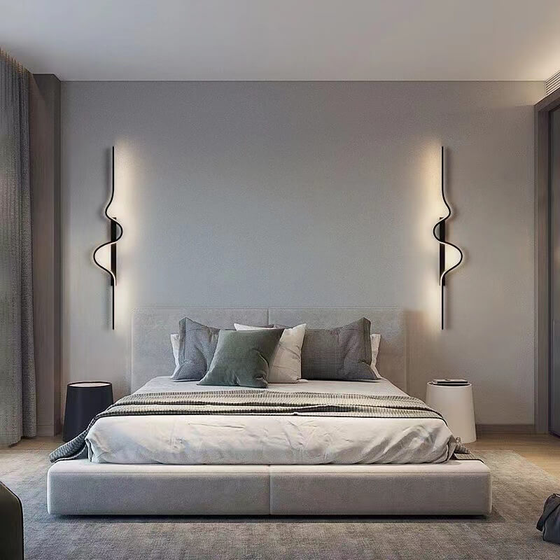 Minimalist Wave Aluminum LED Wall Sconce