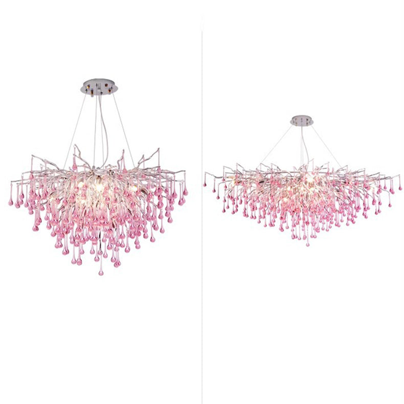 Modern Branch Aluminum Chandelier