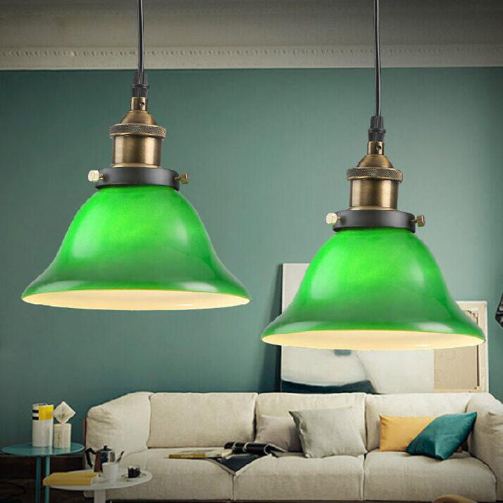 Retro Contemporary Glass Pendant Light