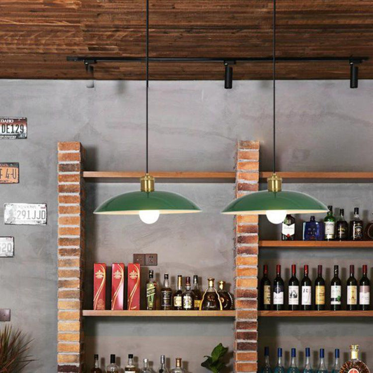 Industrial Dome Iron Pendant Light