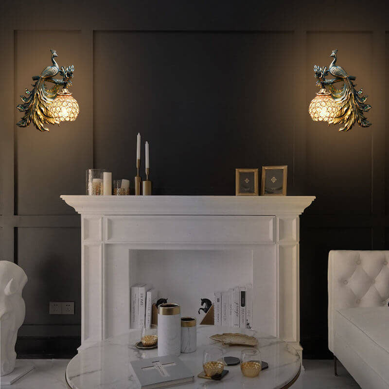 Vintage Resin Wall Sconce