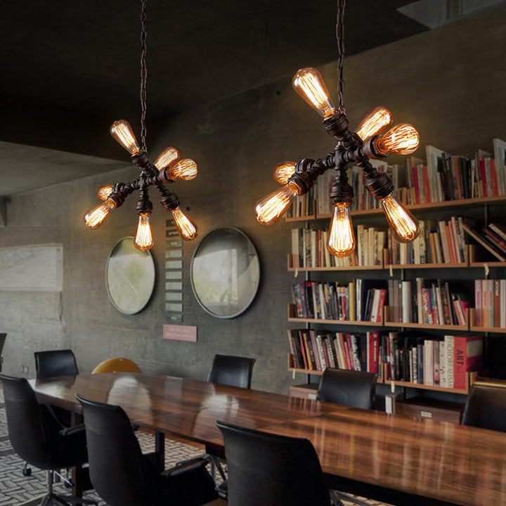 Industrial Iron 7-Light Chandelier