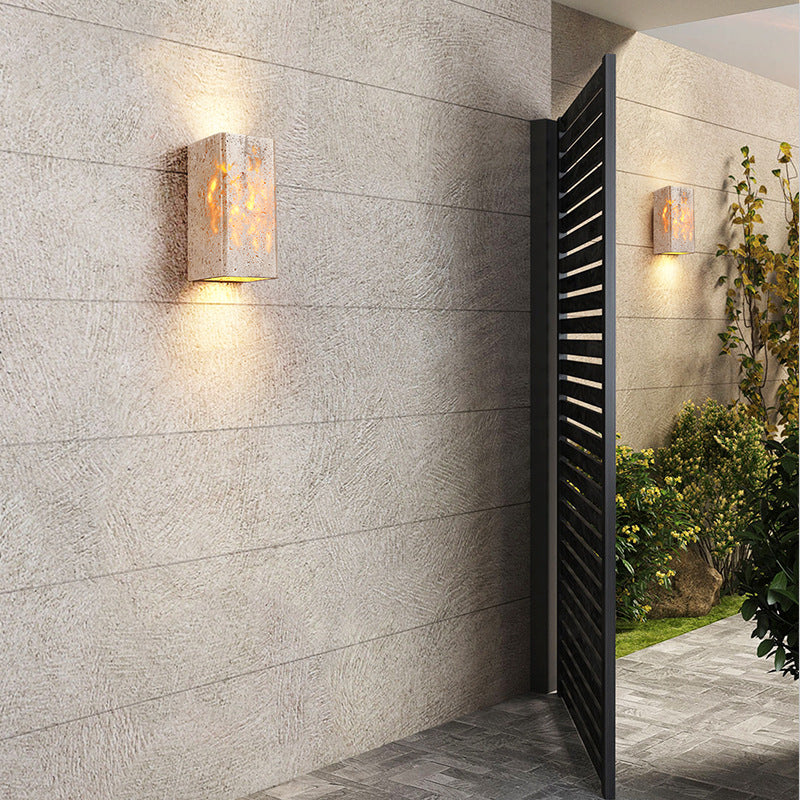 Traditional Square Waterproof LED Wall Sconce