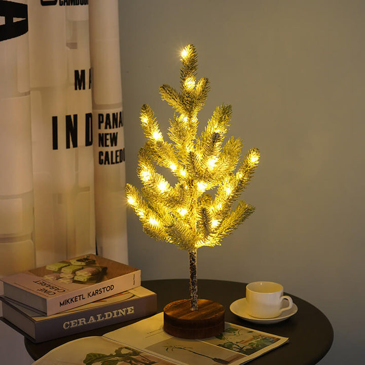 Cedar Needle Christmas Tree Table Lamp