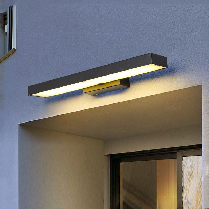 Minimalist Rectangular Waterproof LED Wall Sconce