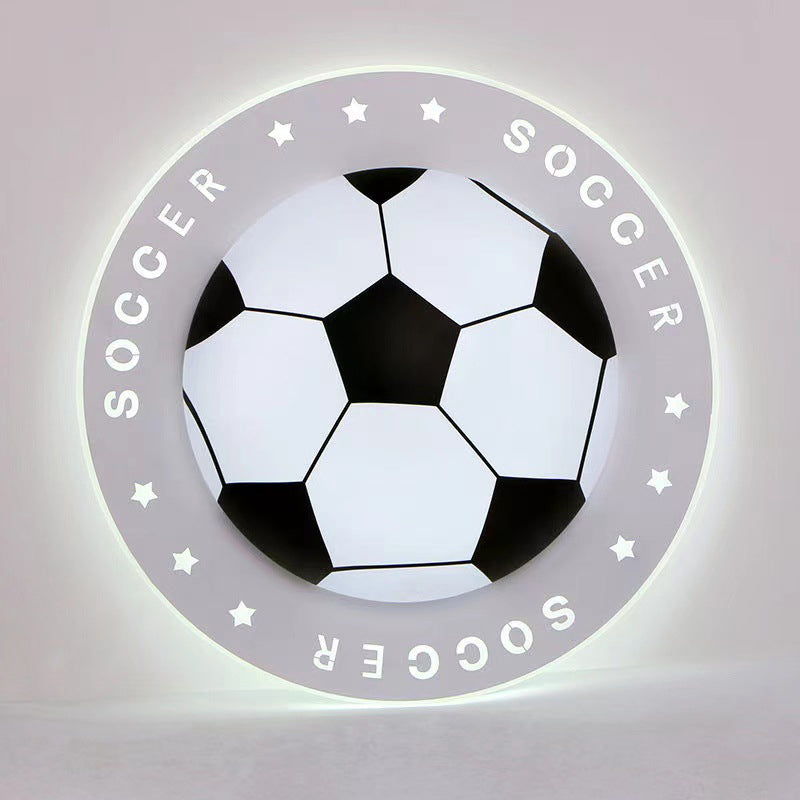 Art Deco Round Acrylic LED Flush Mount Ceiling Light