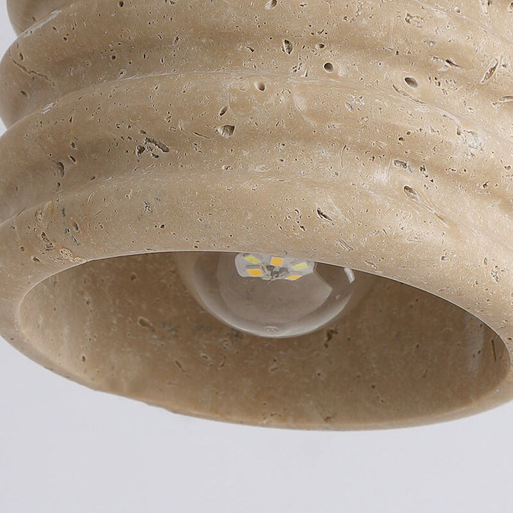 Wabi-Sabi Cylinder Wood Pendant Light