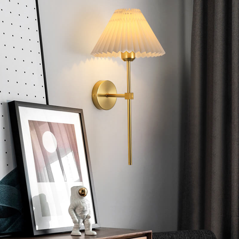 Vintage Fabric Wall Sconce