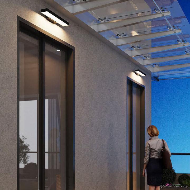 Minimalist Rectangular Waterproof LED Wall Sconce